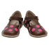 Brown Pink Polka Dot Mary Jane Shoes Girls Baby 4-Little Girls 12 - SophiasStyle.com
